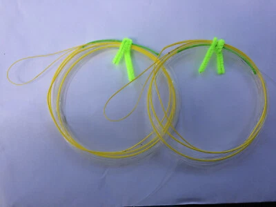 2 líderes de cuerda Shimano Hollow Ace y 200 lb Hi-Seas Grand Slam mono 6 m Foto 1 de 4