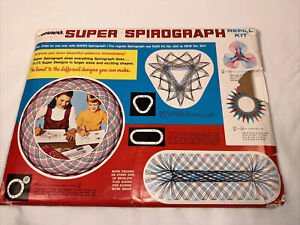 Vintage 1969 Kenners No.2450 Super Spirograph REFILL KIT 24 Blank Sheets
