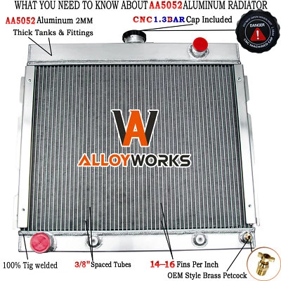 3 Row Radiator For 1970-72 Dodge Dart/Plymouth Duster Valiant Big Block V8 - Image 1 of 4