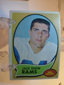 Tarjeta de fútbol americano Topps 1970 #44 Jack Snow (84512) - Imagen 1 de 2