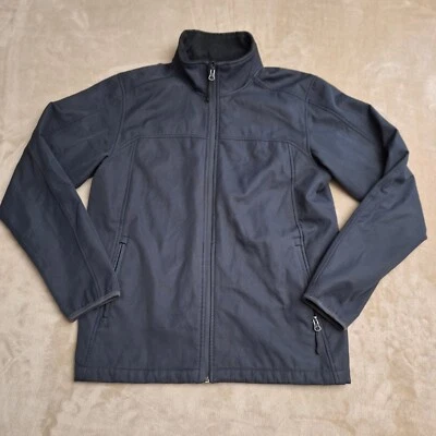 Champion Jacket Men's Small Gray Full Zip Mock Neck Fleece Interior Soft Shell - Image 1 of 4