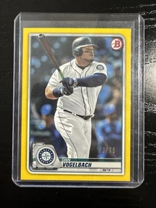 2020 Bowman - Yellow #51 Daniel Vogelbach /75 - Picture 1 of 2