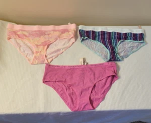 Victoria's Secret 3 Paar Hipster-Höschen Logo Baumwolle Damen XL - Bild 1 von 11