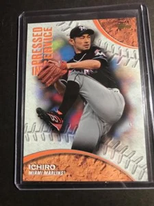 2016 Topps Pressed Into Service #PIS9 Ichiro Suzuki Marlins - Picture 1 of 2