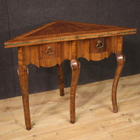 Corner cabinet Vintage furniture antique style opening game table 50s decor 900 Cover