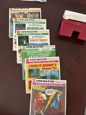 Viewmaster de juguete de colección con una gran cantidad de juegos de carretes Foto 1 de 4