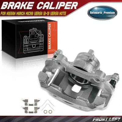 Disc Brake Caliper w/ Bracket for Nissan March Micra Versa Versa Note Front Left - Image 1 of 4