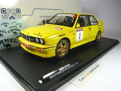 BMW M3 E30 RALLY PRINCIPE DE ASTURIAS 1991 #1 "CAMEL" J.M PONCE 1/18 SOLIDO - Imagen 1 de 4