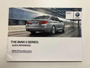 BMW 5 SERIES SALOON OWNERS QUICK REFERENCE GUIDE 2010-2017 **FREE POSTAGE** - Picture 1 of 1