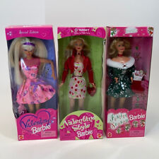 3 Vintage 90s Barbie dolls bundle special edition valentines festive new in box