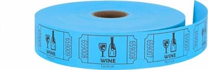1000 Raffle Tickets Wine Blue Single Roll Ticket for Events Entry Class Rewar... - Picture 1 of 5