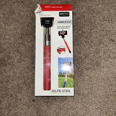 itek Selfie-Stick with built in Auxillary Remote New Damaged Box - Image 1 of 4