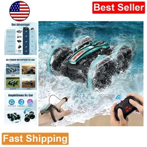 Amphibious RC Car: 2.4GHz Gesture Sensor 4WD Boat - Waterproof Stunt - Kids Gift - Picture 1 of 8