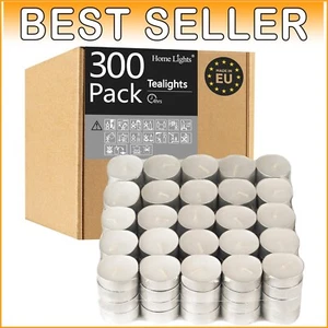 Votive Tea Lights 300 Pack - 4 Hour Smokeless Candles for Events and Meditation - Picture 1 of 10