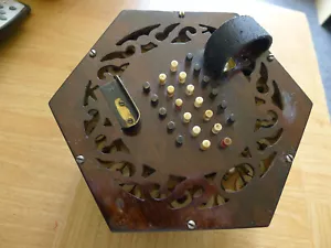 More details for lachenal rosewood 48  button english concertina .1920s..numbered 32032. gc..
