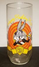 Bugs Bunny Happy Birthday 50th Anniversary Warner Bros Drinking Glass 1990 