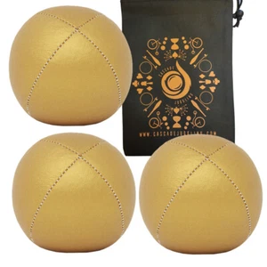 3 bolas y bolsa de malabares Gold 115 g Cascade Classic Pro Thud - Juego para principiantes - Imagen 1 de 2