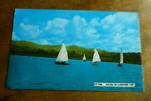 W896 Sailing on LLANGORSE LAKE Postcard c1967