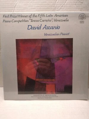 DAVID ASCANIO  First Prize Winner 5th Latin American Piano Comp. LP BRAND NEW - Image 1 of 4