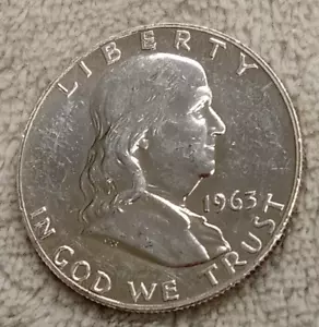 1963 P FRANKLIN HALF DOLLAR PROOF TP-3384 - Picture 1 of 2