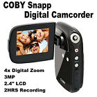 NEW SEALED COBY SNAPP CAM4000 4X DIGITAL ZOOM 3MP SDHC 2.4” SWIVEL LCD CAMCORDER