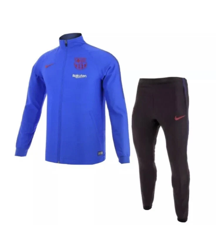 Nike FC Barcelona Dry Strike Warm up Football Tracksuit 2019/20 At3092-401 M