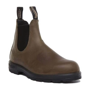Blundstone 2052 Unisex Pull On Leather Chelsea Boot In Dark Green Size UK 3 - 12 - Picture 1 of 7