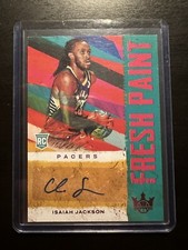 Isaiah Jackson 2021-22 Panini Court Kings Fresh Paint Violet Auto /99 Rookie RC