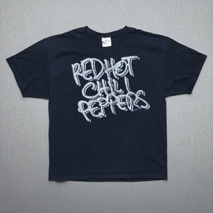 Vintage Y2K Red Hot Chili Peppers XL T-Shirt Schwarz Rock N Roll Band Tee  - Bild 1 von 8