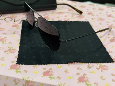 Очки солнцезащитные Tumi мужские авиаторские черные градиентные 59 мм с чехлом новые - Изображение 1 из 4