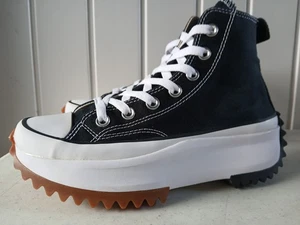 Converse Run Star Hike Hi schwarz weiß/gummi honigfarben US Damengröße 7 - Bild 1 von 10