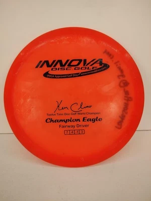 Innova Champion Eagle Fairway Driver 174g Disc Golf Ken Climo 12x Orange 7 4-1 3 - Image 1 of 2