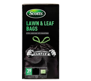 NEW BOX OF SCOTTS LAWN & LEAF 38 BAGS EXTRA LARGE MEGA FLEX DRAWSTRING 39 GALLON - Picture 1 of 1