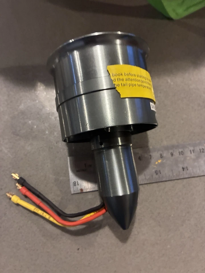 Ventilador de conductos metálicos de 70 mm con motor sin escobillas Edf NOS R/c modelo avión Foto 1 de 4