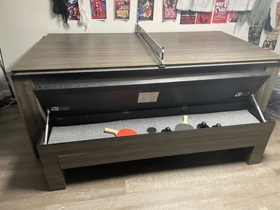 7’3” Multiple Games Table, Air Hockey, Dining and Table Tennis Table - Image 1 of 4