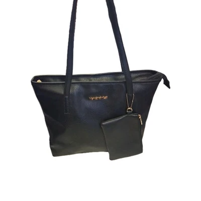 Bolso de mano Montana West Select de cuero negro con bolsa a juego Foto 1 de 4