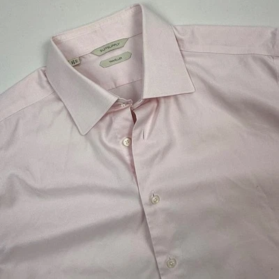 Suitsupply Traveler Pink Button Up Dress Shirt Men's Size 41/16 Cotton - Image 1 of 4