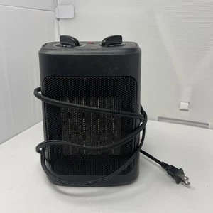 1500W Mainstays Ceramic Fan-Forced Electric Space Heater, WSH10C2ABB, Black - Picture 1 of 4
