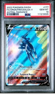 Origin Forme Dialga V (Alternate Full Art) 177/189 Swsh10: Astral Radiance Holo - Picture 1 of 2