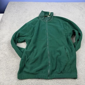 Vintage Ozark Trail Jacket Mens Large Hunter Green Fleece Full Zip 90s Hiking - Picture 1 of 6