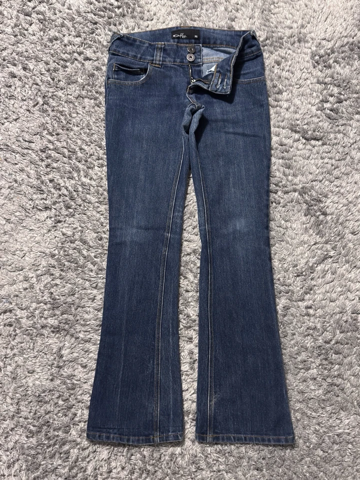 Pantalones de mezclilla vintage Oakley Jeans Bootcut acampanados azules talla 25 (28x30) para mujer EE. UU. Foto 1 de 4