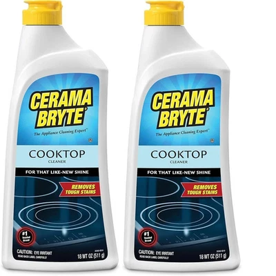 Cerama Bryte Cooktop Cleaner, Removes Tough Stains, 2-Pack of  18 oz each - Image 1 of 4