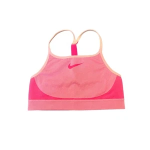Nike Sports Bra DRI-FIT Racerback Light Support Pink Activewear Large - Picture 1 of 7