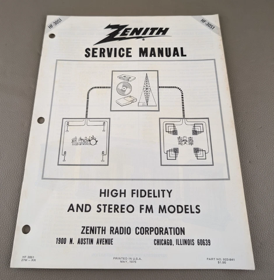 Zenith High Fidelity & Stereo FM Models Service Manual D-3634 - Image 1 of 3