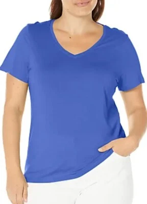Hue Ladies Sleep Athleisure T-Shirt in Dazzling Blue NWT - Image 1 of 2
