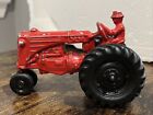 Hubley Kiddie Toy Antique Cast Iron Red Tractor Truck Car Toy Collectible