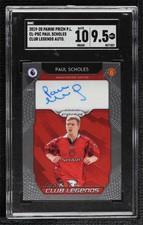 2019-20 Prizm Premier League Club Legends Signatures Paul Scholes SGC 9.5 Auto