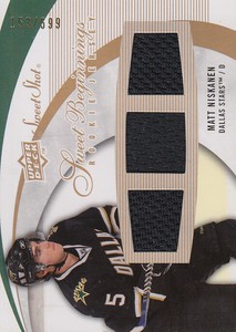 2007-08 Sweet Shot #113 Matt Niskanen Rookie Jersey Hockey Card /599 