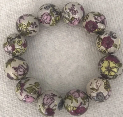 Pulseira de contas Vera Bradley Dia das Mães em Portobello Road aposentada rara - Imagem 1 de 3