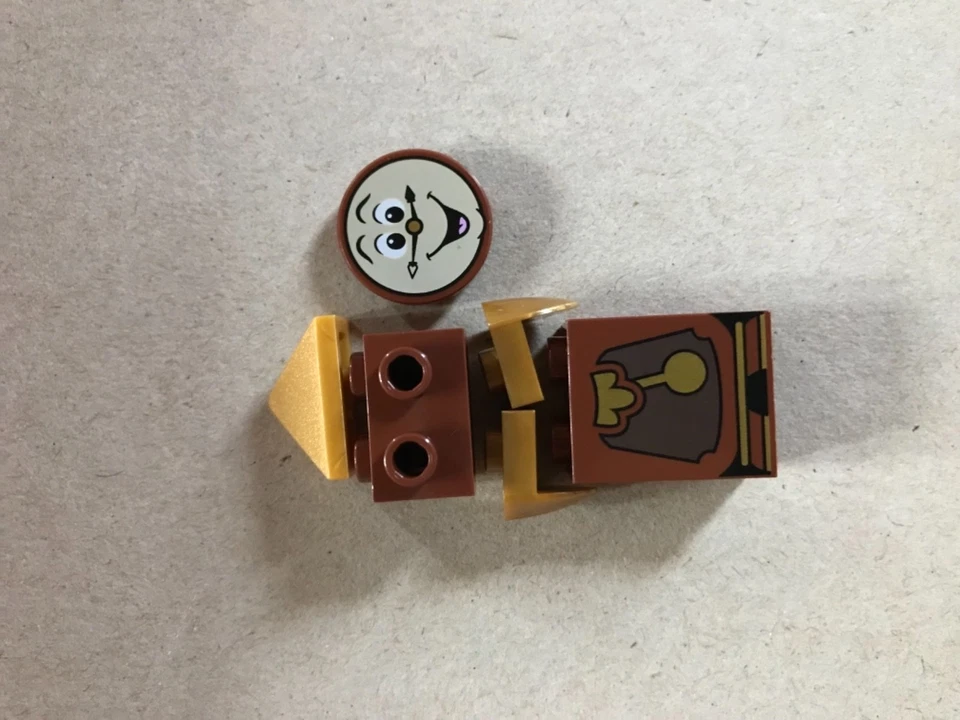 New Lego Disney Princess Beauty & the Beast Cogsworth Minifigure from Set 10762 - Image 1 of 1